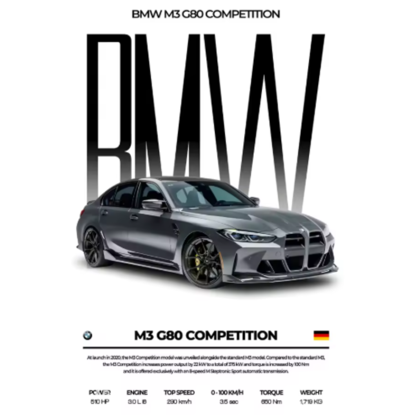 Poster Inspirado en BMW MotionHaus