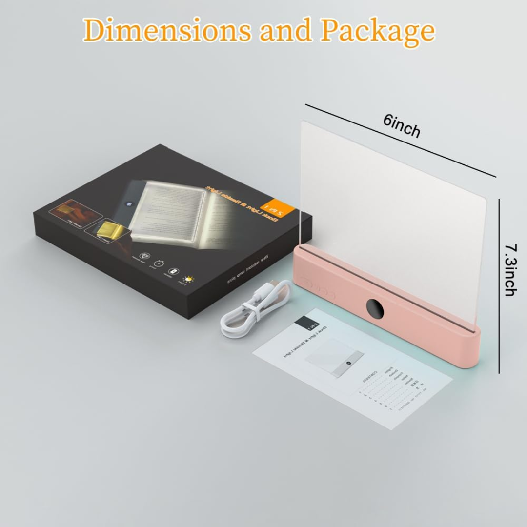 Luz LED de lectura de visión nocturna + protección ocular